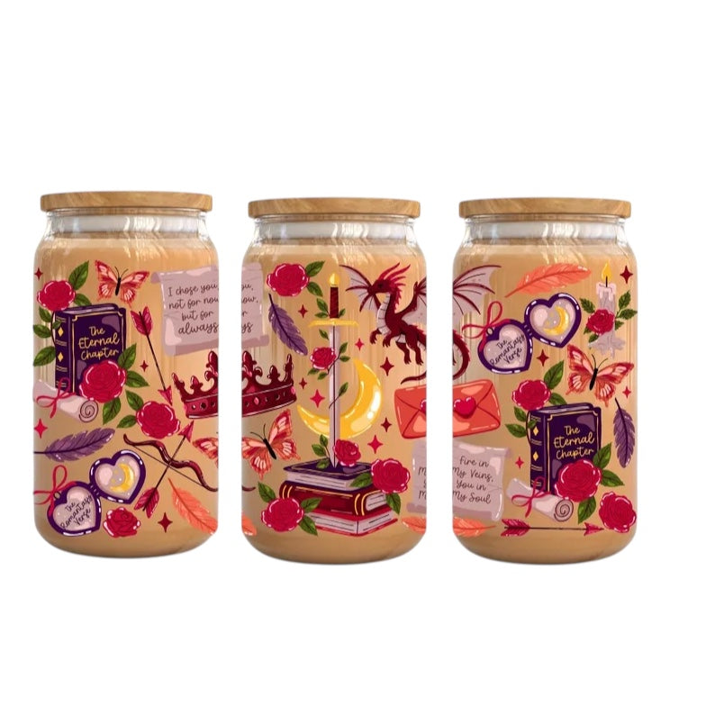 Bookish Glass Tumbler