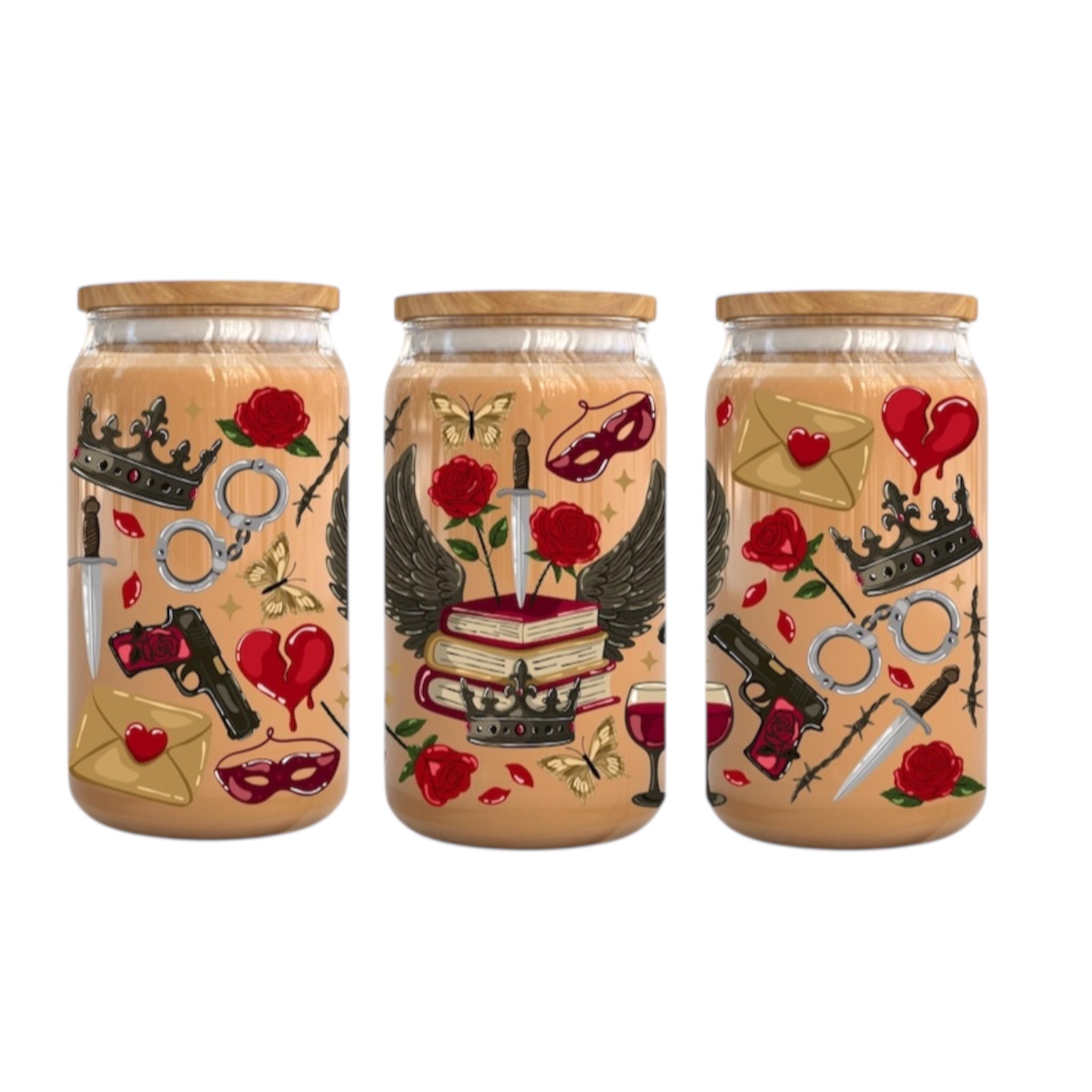 Bookish Glass Tumbler