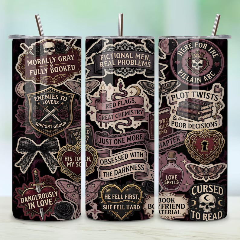 Bookish Tumblers 20oz Book Theme